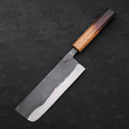 Nakiri Blue Steel #2 Kurouchi Yaki Urushi Handle 165mm