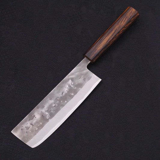 Nakiri Blue Steel #2 Nashiji Sumi Urushi Handle 165mm