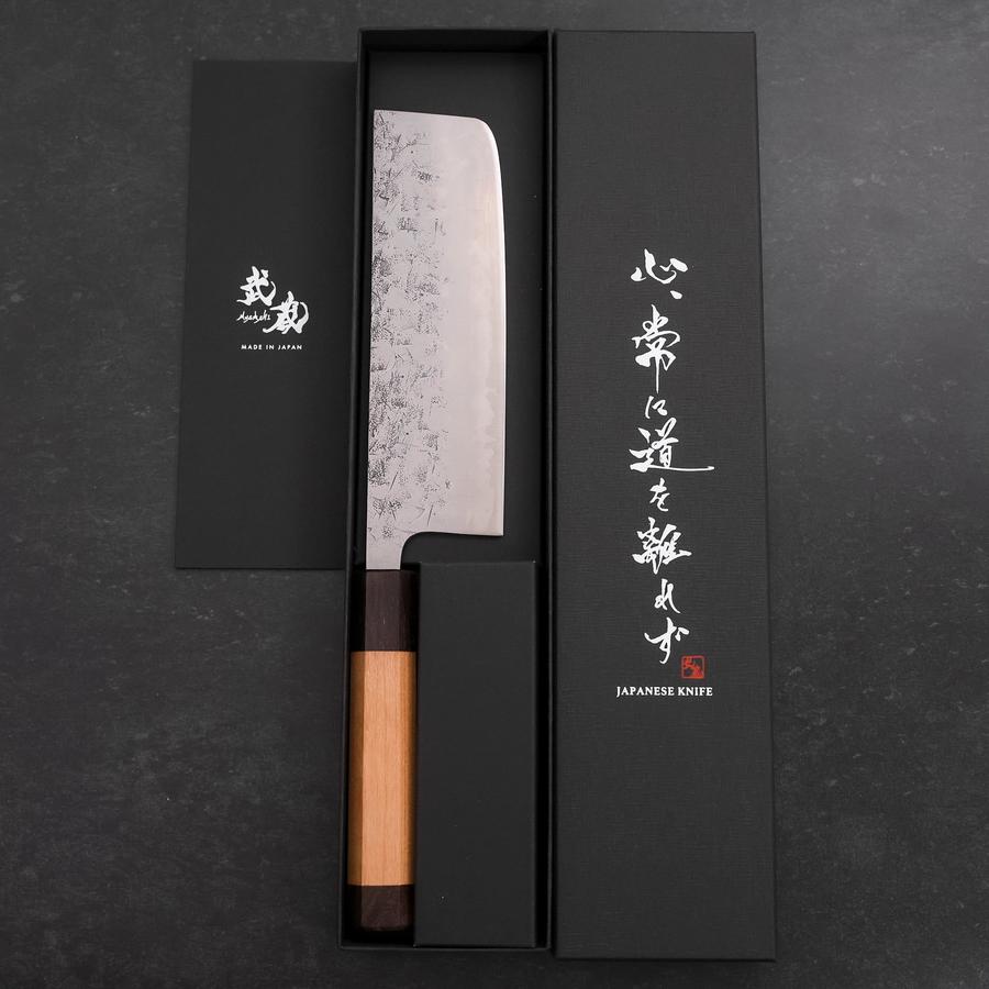 Nakiri SLD Nashiji Washi Cherry Rosewood Handle 165mm