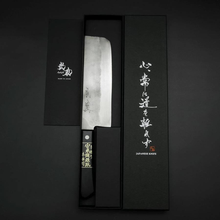 Nakiri Silver Steel #3 Nashiji Western Handle 170mm