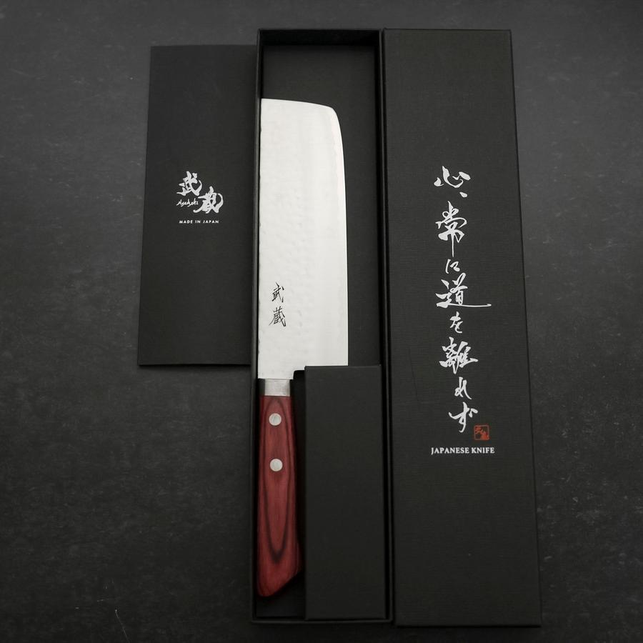 Nakiri VG-1 Tsuchime Western Red Mahogany Handle 165mm