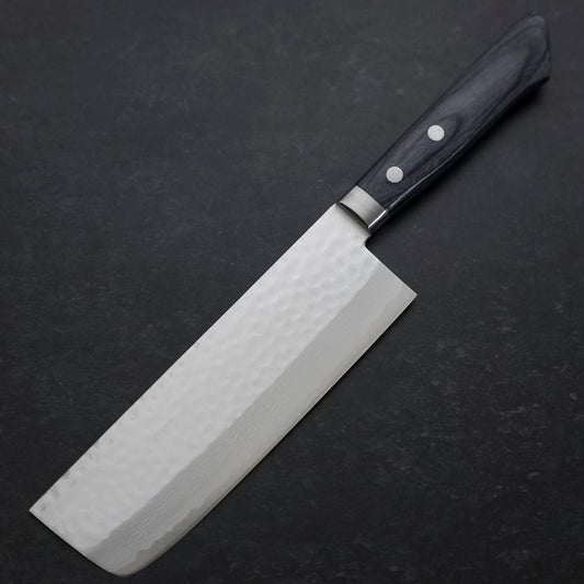 Nakiri VG-10 Tsuchime Damascus Western Blue Handle 165mm