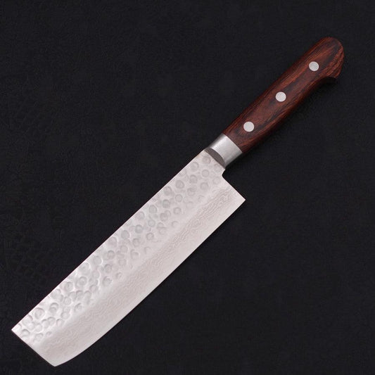 Nakiri VG-10 Tsuchime Damascus Western Handle 165mm