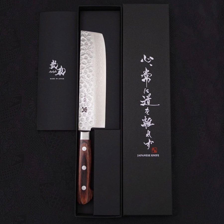 Nakiri VG-10 Tsuchime Damascus Western Handle 165mm