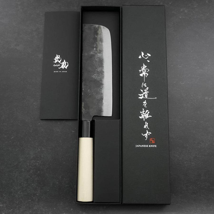 Nakiri White Steel #2 Kurouchi Magnolia Handle 165mm