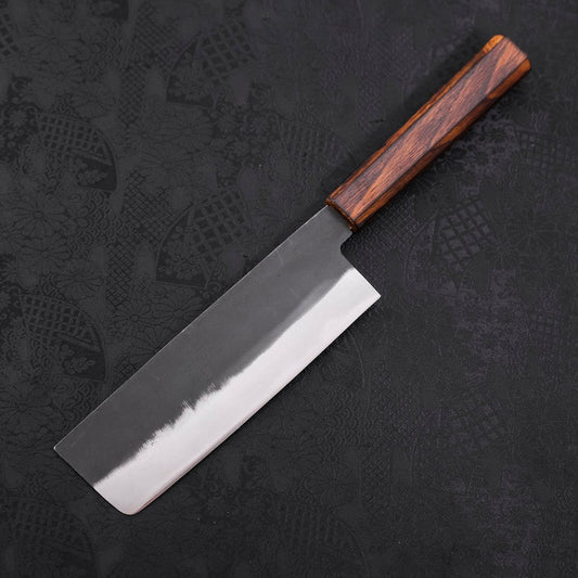 Nakiri White Steel #2 Kurouchi Sumi Urushi Handle 165mm