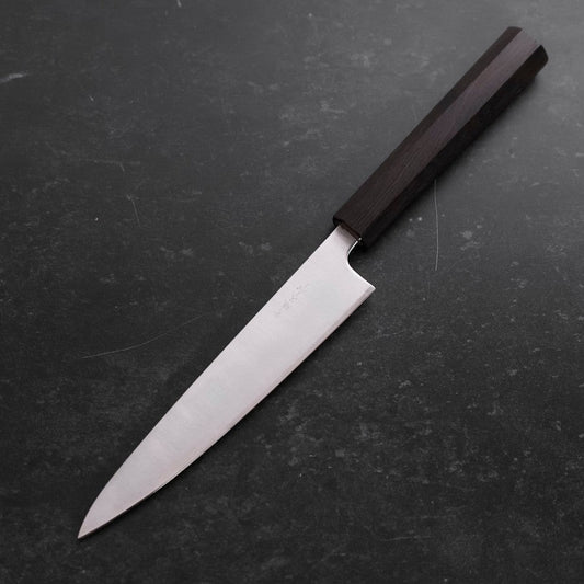 Petty Blue Super Polished Ebony Handle 150mm