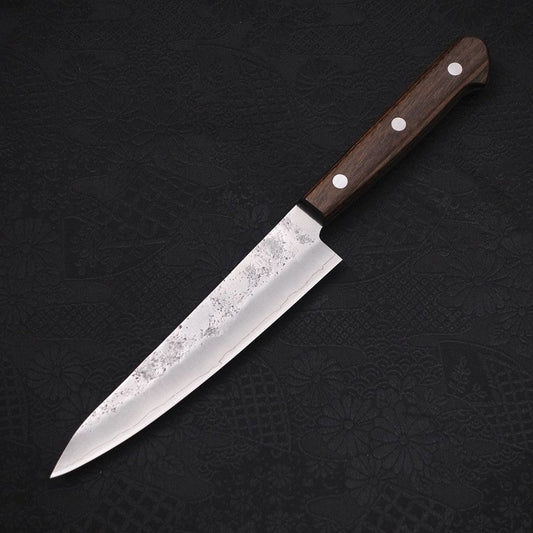 Petty Silver Steel #3 Nashiji Western Brown Handle 135mm