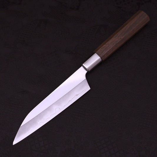 Petty Silver Steel #3 Walnut Kiku Handle 135mm
