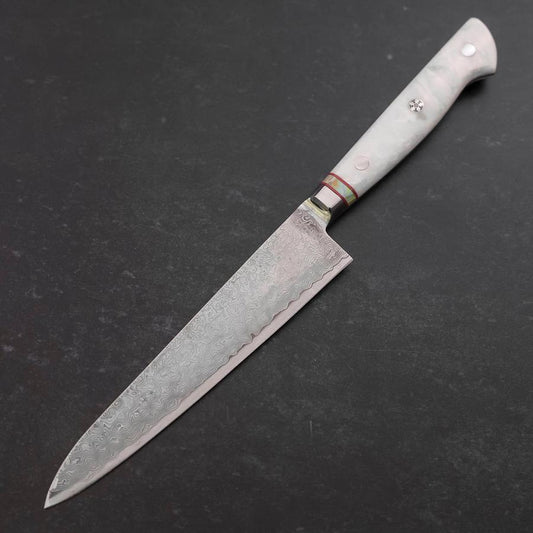 Petty VG-10 Damascus Artificial Stone Rainbow Handle 150mm