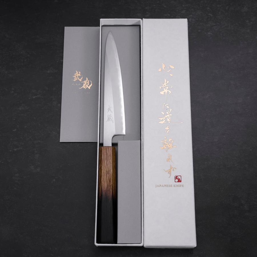 Petty White Steel #1 Polished Yaki Urushi Handle 150mm