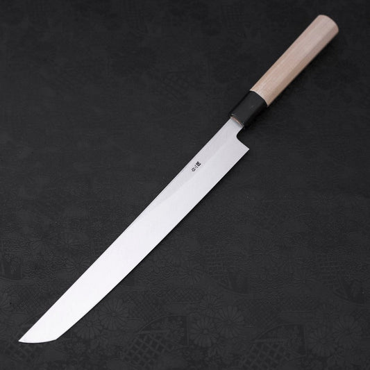 Sakimaru Takohiki White Steel #2 Kasumi Buffalo Magnolia Handle 270mm