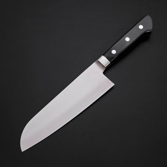 Santoku Molybdenum Polished Western Black Handle 175mm