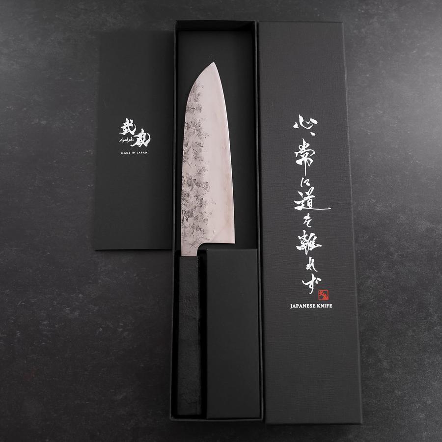 Santoku SLD Nashiji Washi Black Ishime Handle 165mm