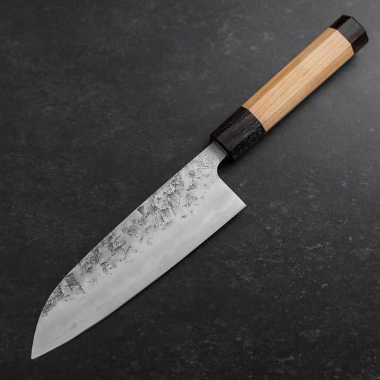 Santoku SLD Nashiji Washi Double Shitan Capped Cherry Handle 165mm