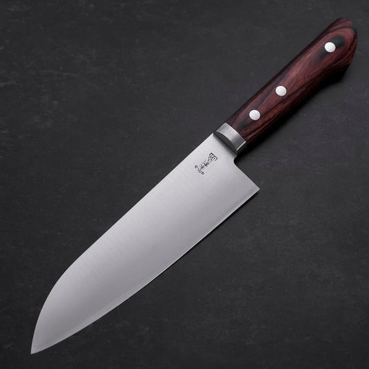 Santoku VG-1 Bokashi Western Mahogany Handle 165mm