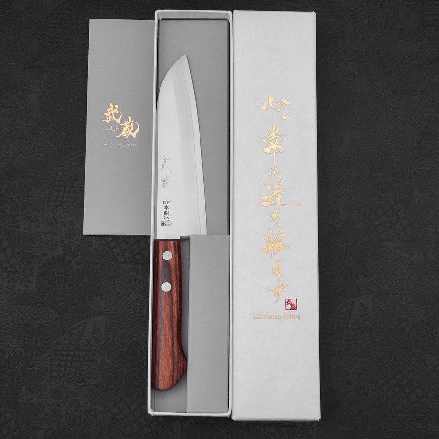 Santoku VG-1 Polished Western Mahogany Handle 140mm