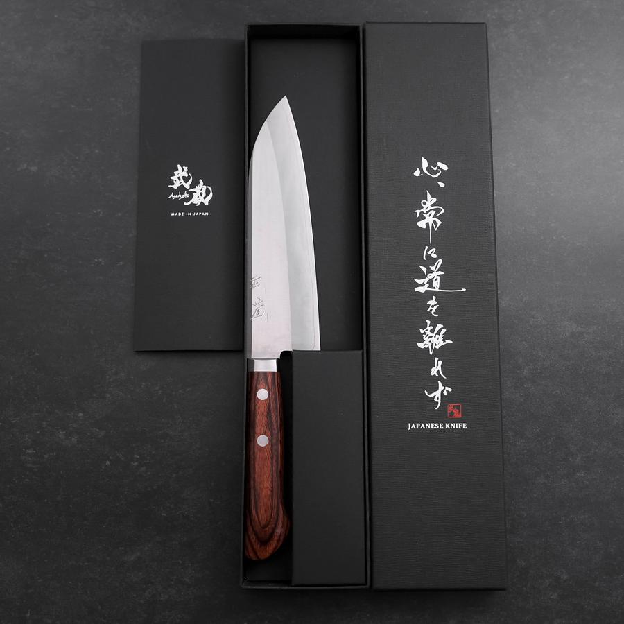 Santoku VG-1 Polished Western Mahogany Handle 165mm