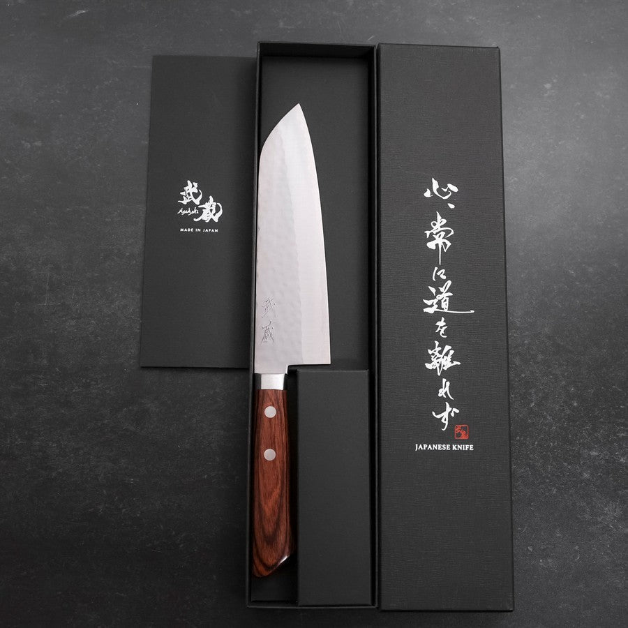 Santoku VG-1 Tsuchime Western Mahogany Handle 165mm