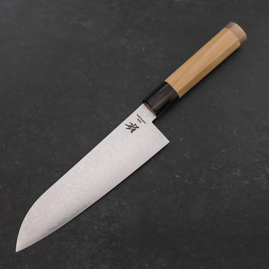Santoku VG-10 Damascus Double Buffalo Capped Magnolia Handle 180mm