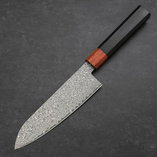Santoku VG-10 Damascus Shitan Ebony Handle 165mm