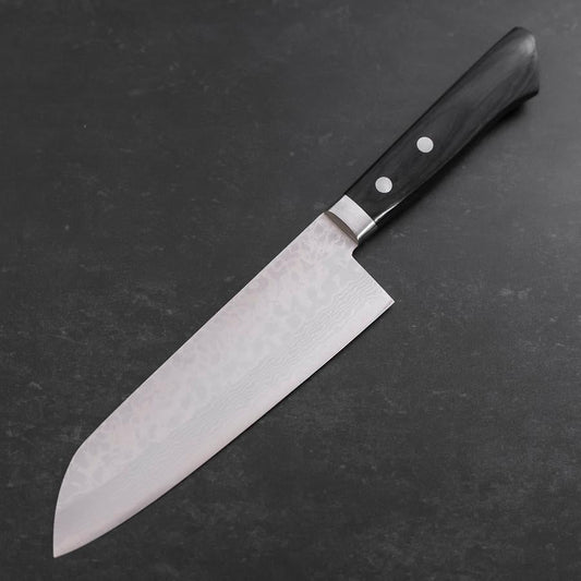 Santoku VG-10 Damascus Western Black Handle 170mm