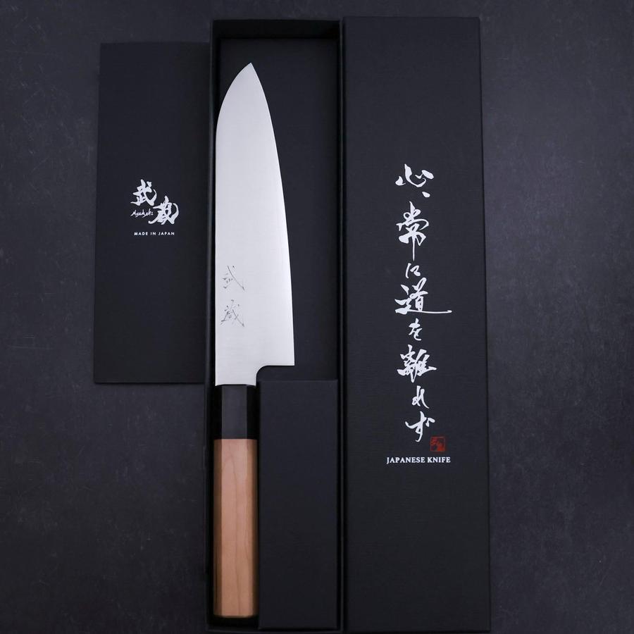 Santoku VG-10 Polished Japanese Cherry Handle 180mm