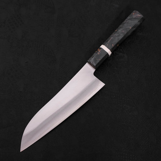 Santoku VG-10 Polished Marbled Maple Handle 150mm