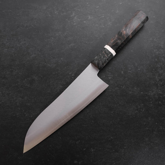 Santoku VG-10 Polished Marbled Maple Handle 180mm