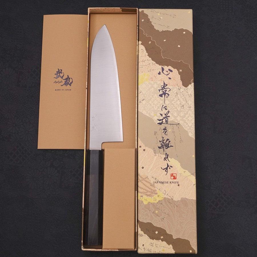 Santoku ZDP-189 Polished Buffalo Ebony Handle 180mm