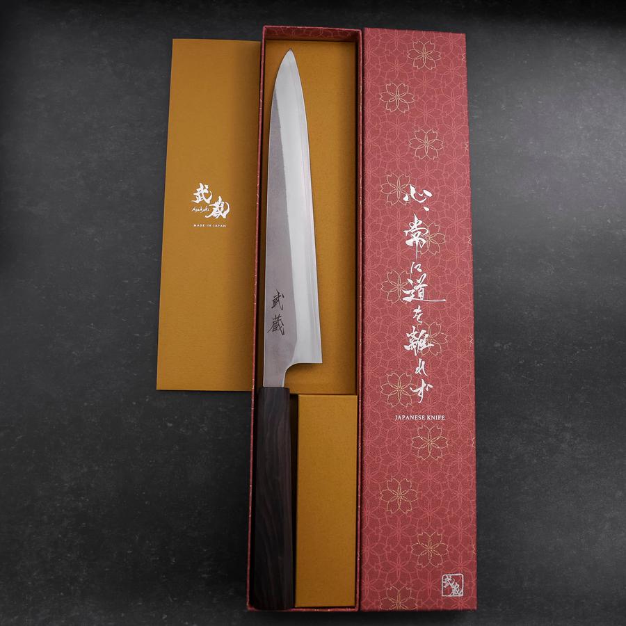 Sujihiki SKD11 Nashiji Ebony Handle 240mm
