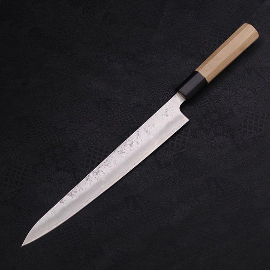 Sujihiki Silver Steel #3 Nashiji Buffalo Magnolia Handle Handle 240mm