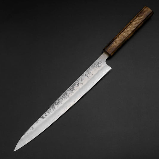 Sujihiki Silver Steel #3 Nashiji Sumi Urushi Handle 240mm