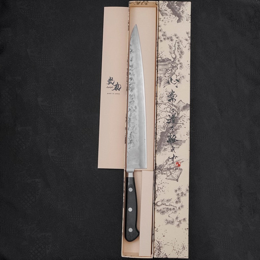Sujihiki Silver Steel #3 Nashiji Western Handle 270mm