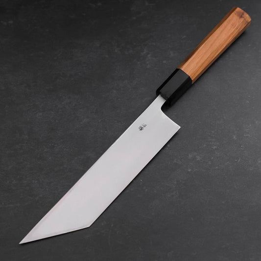 Unagisaki (Edo) Blue Steel #1 Hon-Kasumi Buffalo Teak Handle 195mm