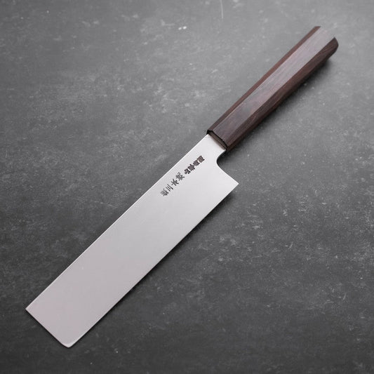 Usuba(Kanto) Honyaki Silver Steel #3 Mirror Ebony Handle 180mm