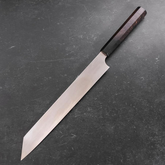Yanagi Kiritsuke VG-10 Kasumi Buffalo Ebony Handle 250mm