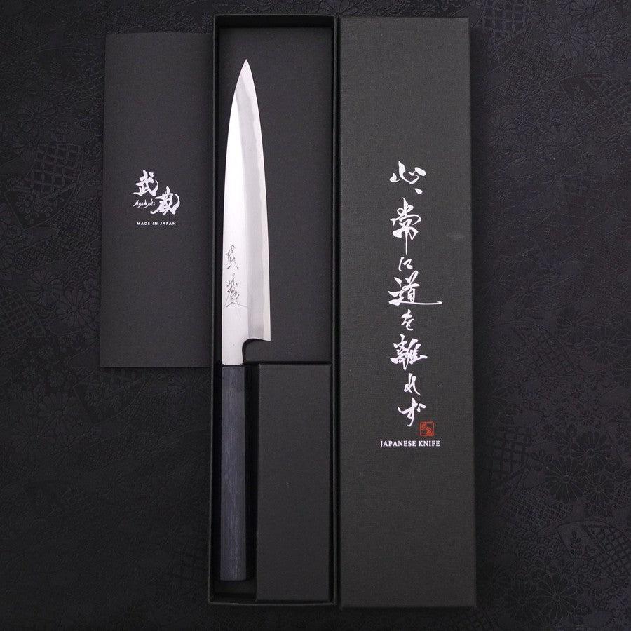 Yanagiba Blue Steel #2 Kasumi Dark-Blue Urushi Handle 180mm