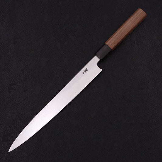 Yanagiba Blue Steel #2 Kasumi Walnut Handle 240mm