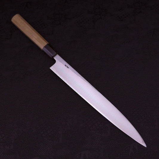Yanagiba Left Hand White Steel #1 Buffalo Magnolia Handle 270mm