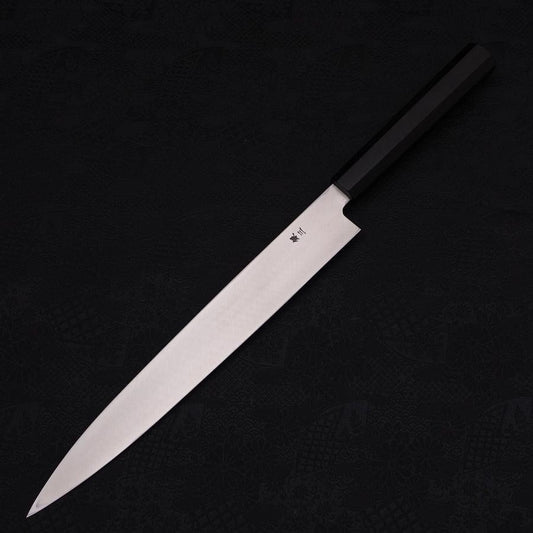 Yanagiba Silver Steel #3 Kasumi Buffalo Ebony Handle 270mm