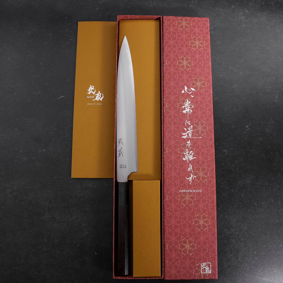 Yanagiba VG-10 Kasumi Buffalo Ebony Handle 240mm