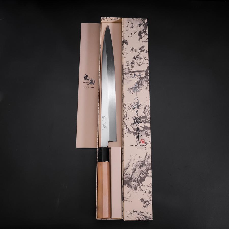 Yanagiba White Steel #2 Kasumi Cherry Handle 300mm