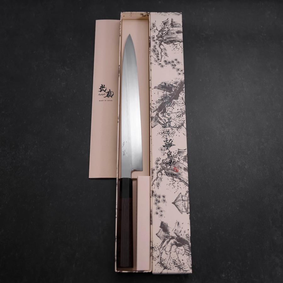 Yanagiba White Steel #2 Honyaki Buffalo Ebony Handle 270mm