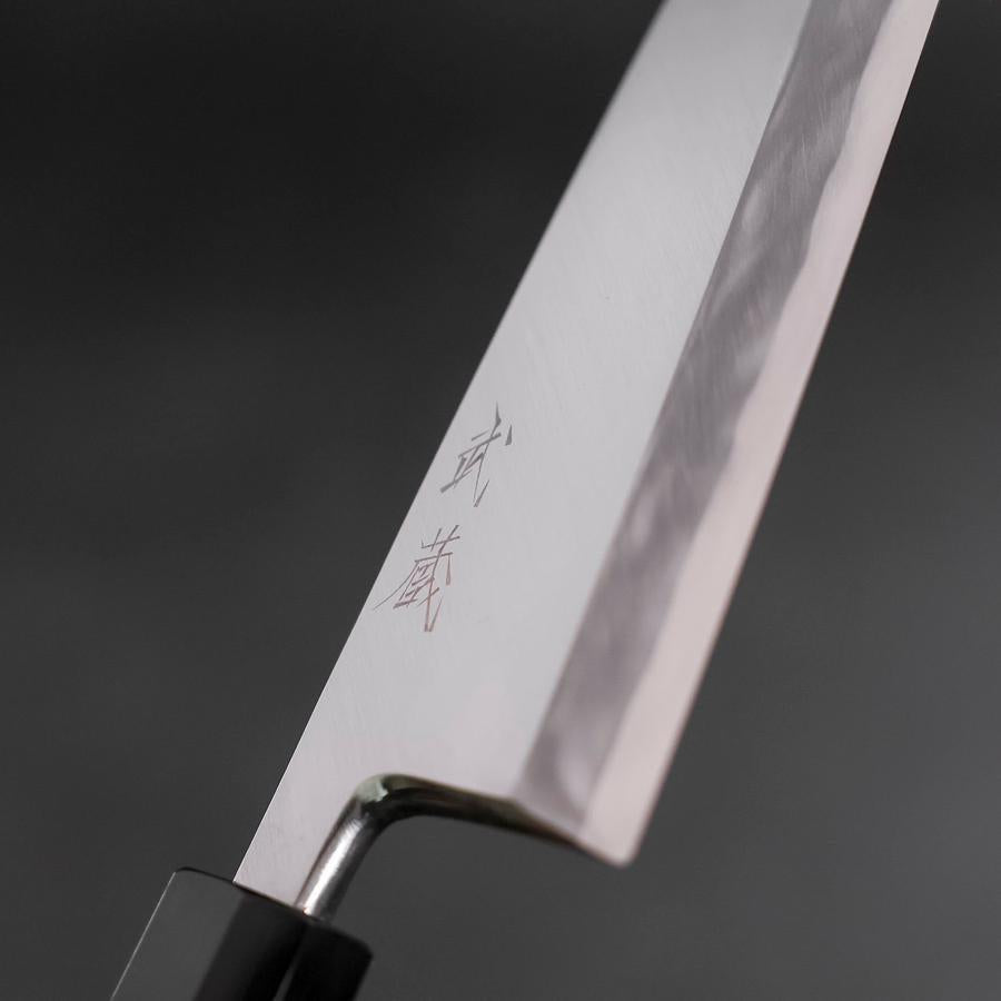 Aideba Blue Steel #1 Hon-Kasumi Buffalo Teak Handle 165mm