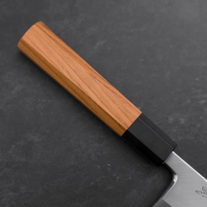 Aideba Blue Steel #1 Hon-Kasumi Buffalo Teak Handle 165mm