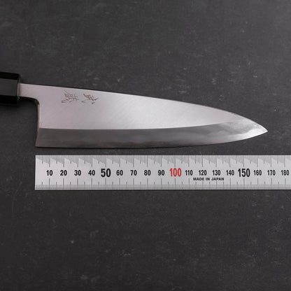 Aideba Blue Steel #1 Hon-Kasumi Buffalo Teak Handle 165mm