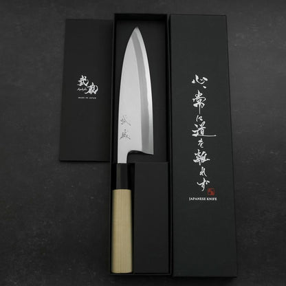 Aideba White Steel #2 Kasumi Buffalo Magnolia Handle 180mm