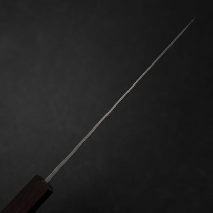 Ajikiri Blue Steel #1 Kurouchi Purple Urushi Handle 145mm (5.7”)-[Musashi]-[Japanese-Kitchen-Knives]