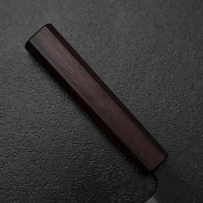 Ajikiri Blue Steel #1 Kurouchi Purple Urushi Handle 145mm (5.7”)-[Musashi]-[Japanese-Kitchen-Knives]